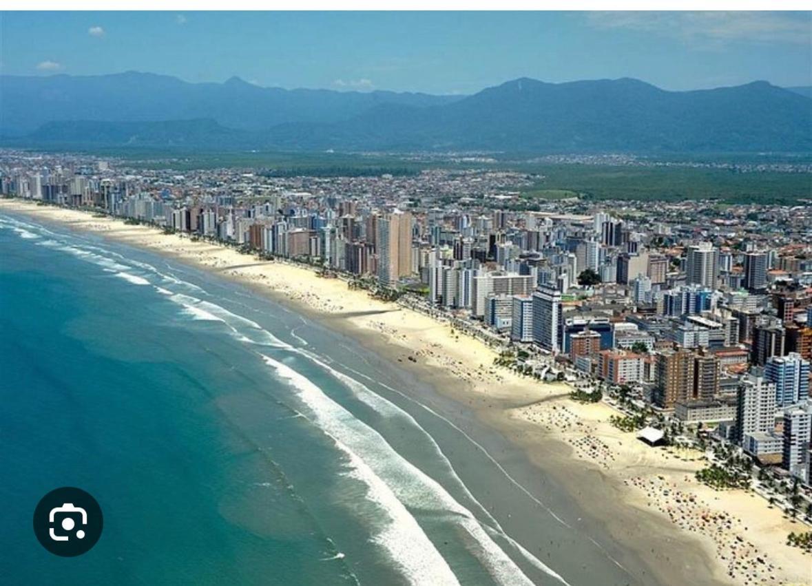 Guilhermina Frente Para O Mar Praia Grande (Santos) Exterior foto